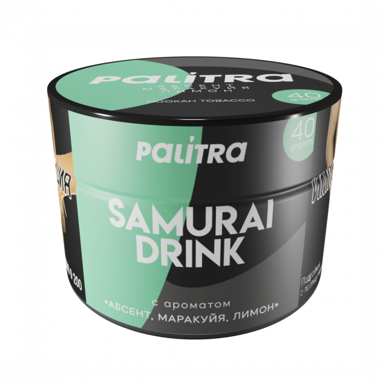 Табак Palitra - Samurai Drink (Абсент Маракуйя Лимон) 40 гр Табак Palitra - Samurai Drink (Абсент Маракуйя Лимон) 40 гр
