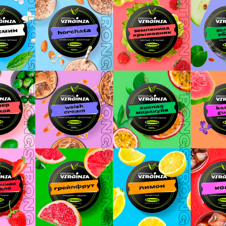 Табак Original Virginia Strong - Красная смородина 25 гр Табак Original Virginia Strong - Красная смородина 25 гр