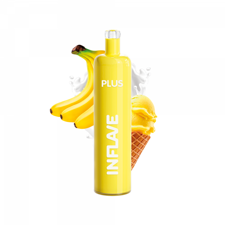 Одноразовая электронная сигарета Inflave Plus - Банановый сорбет Одноразовая электронная сигарета Inflave Plus - Банановый сорбет