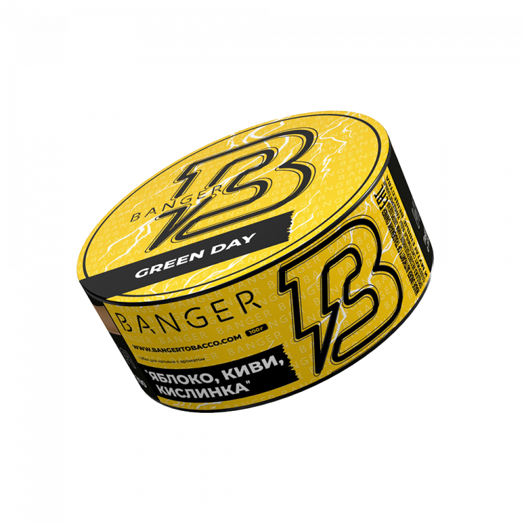 Табак Banger - Green Day (Зеленое яблоко и киви) 100 гр Табак Banger - Green Day (Зеленое яблоко и киви) 100 гр
