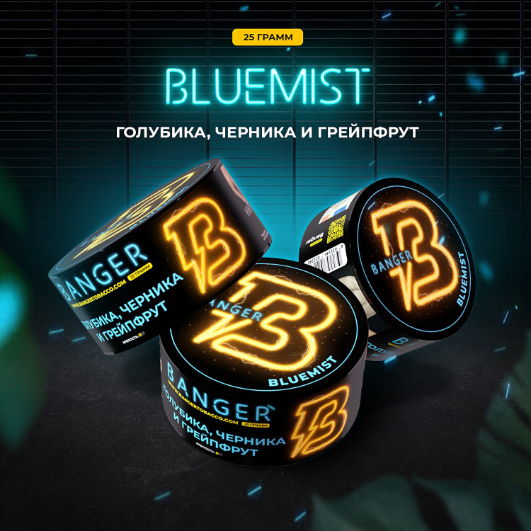 Табак Banger - Bluemist (Голубика, Черника, Грейпфрут) 25 гр Табак Banger - Bluemist (Голубика, Черника, Грейпфрут) 25 гр