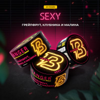 Табак Banger - Sexy (Грейпфрут, Клубника, Малина) 25 гр Табак Banger - Sexy (Грейпфрут, Клубника, Малина) 25 гр